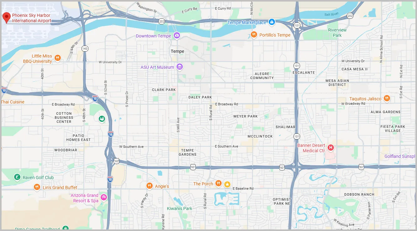 Map representing local ZIP code targeting